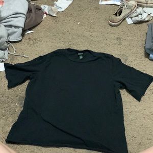 black croptop